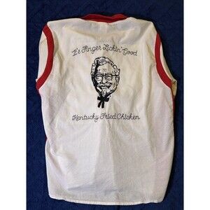 3XL KFC Kentucky Fried Chicken BUTTON UP Colonel Sanders Finger Lickin Good